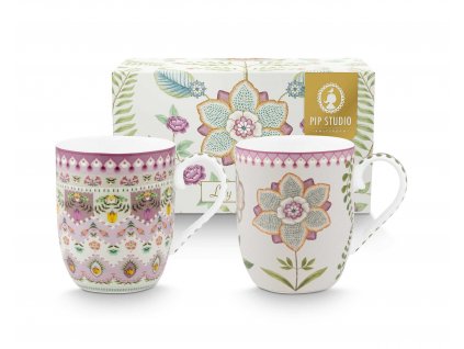 Pip Studio set 2 hrnečků Lily & Lotus  145 ml