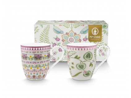 Pip Studio set 2 hrnečků Lily & Lotus  450 ml