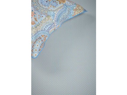 Pip Studio prostěradlo Cross Stich 90x200, blue