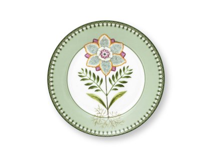 Pip Studio talíř Lily & Lotus zelený 21cm