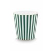 pip studio hrnek bez ucha royal stripes s cajovym talirkem zeleny