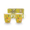 Pip Studio set 2 hrnků La Majorelle žlutý, 350 ml