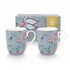Pip Studio set 2 hrnečků Flower Festival modrý, 145 ml