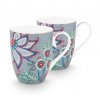 Pip Studio set 2 hrnků Flower Festival modrý 350 ml