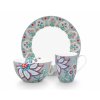 Pip Studio snídaňový set Flower Festival modrý