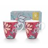 Pip Studio set 2 hrnků Flower Festival tmavě růžový, 350 ml