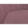 Pip Studio prostěradlo Thousand Leaves 90x200, mauve