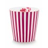 Pip Studio hrnek bez ucha Royal Stripes  s čajovým talířkem tmavě růžový