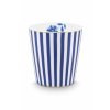 Pip Studio hrnek bez ucha Royal Stripes  s čajovým talířkem modrý