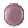 Pip Studio kovová váza kulatá lila, 23 cm