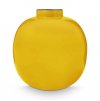Pip Studio kovová váza kulatá žlutá, 23 cm