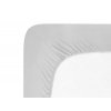 Prostěradlo jersey lycra 90x200 cm, světlá šedá
