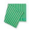Pip Studio set 4 látkových ubrousků s proužky,zelený