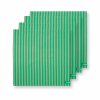Pip Studio set 4 látkových ubrousků s proužky,zelený