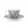 Pip Studio set 2 šálků s podšálky Flower Festival modrý, 120 ml