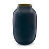 Pip studio oválná kovová váza 30 cm, tmavě modrá