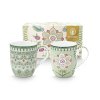 Pip Studio set 2 hrnečků Lily & Lotus zelený 180 ml