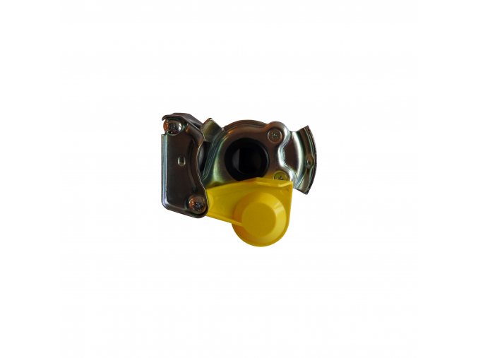 Spojková hlavice /vozidlo/ s ventilkem žlutá m16x1,5