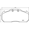 SADA BRZDOVÝCH DESTIČEK CVP088K MAN/RENAULT PRÉMIUM 250X118X30