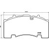 SADA BRZDOVÝCH DESTIČEK CVP094 BPW/SAF 210X108X29