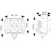 Led pracovní světlomet - 1800 lumenů