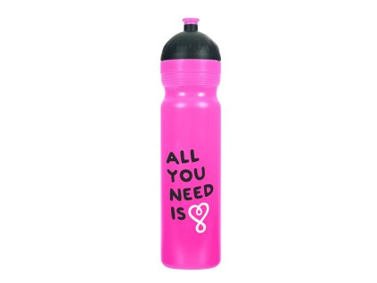 Zdravá lahev UAX All you need - růžová 1,0l
