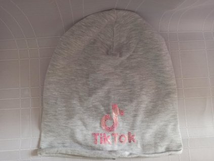 Dívčí čepice Tik Tok šedá