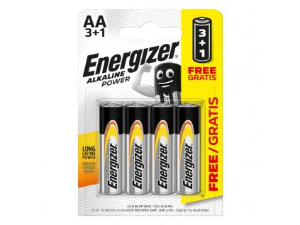 Energizer Alkaline Power AA 3+1 zdarma