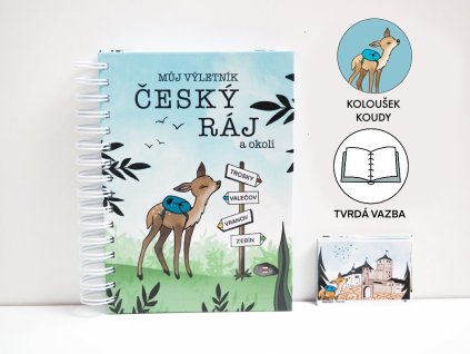 VÝLETNÍK ČESKÝ RÁJ (tvrdá vazba) + 43 SAMOLEPEK