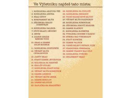 VÝLETNÍK JIŽNÍ MORAVA + 40 samolepek
