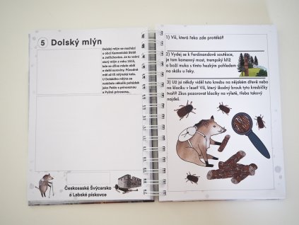 VÝLETNÍK ČESKOSASKÉ ŠVÝCARSKO + 45 samolepek
