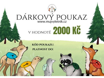 DÁRKOVÝ POUKAZ 2000Kč