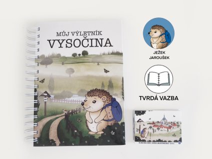 VÝLETNÍK VYSOČINA (tvrdá vazba) + 45 samolepek