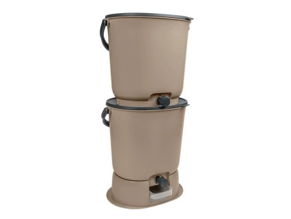 Domácí kompostér BOKASHI ORGANKO ESSENTIAL - sada 2 ks (cappuccino)