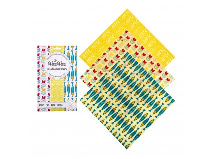 Cheese Pack Nature Collection BeeBee Wraps Plastic Free Alternative to Clingfilm BEE3MCOL01 product shot 33 (1)