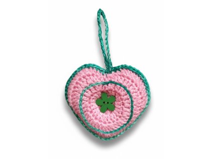 Ručně háčkované srdíčko vel. 6cm