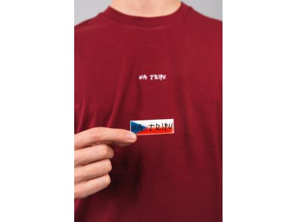 Samolepka čech na tripu