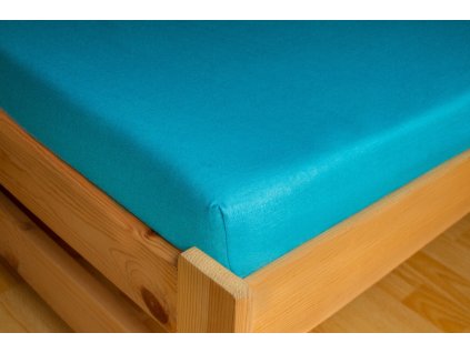 Prostěradlo Jersey 180x200 Světle modrá 100% bavlna