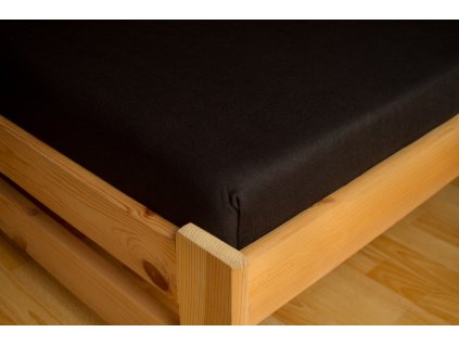 Prostěradlo Jersey 180x200 Černá 100% bavlna
