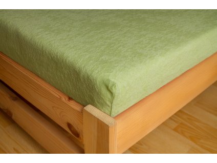 Prostěradlo Frote Premium 90x200 cm, Světle zelená