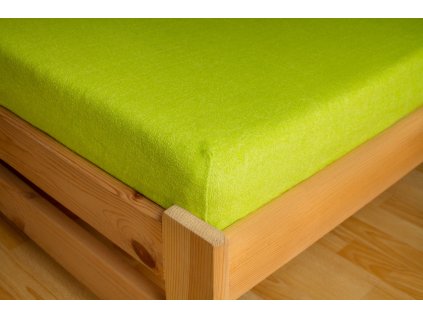 Prostěradlo Frote Premium 90x200 cm, Tmavě zelená