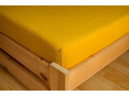 Prostěradlo Frote Premium 180x200 cm, Žlutá
