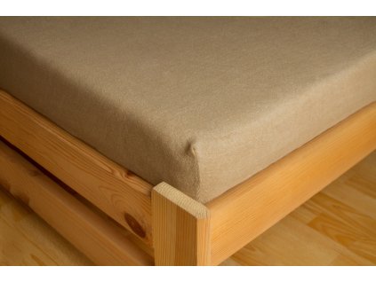 Prostěradlo Frote 180x200 Světle hnědá