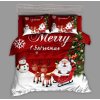 Luxusni Vánoční povlečení Happy Santa+ POVLAK NA POLŠTÁŘEK 40X50 CM ZDARMA