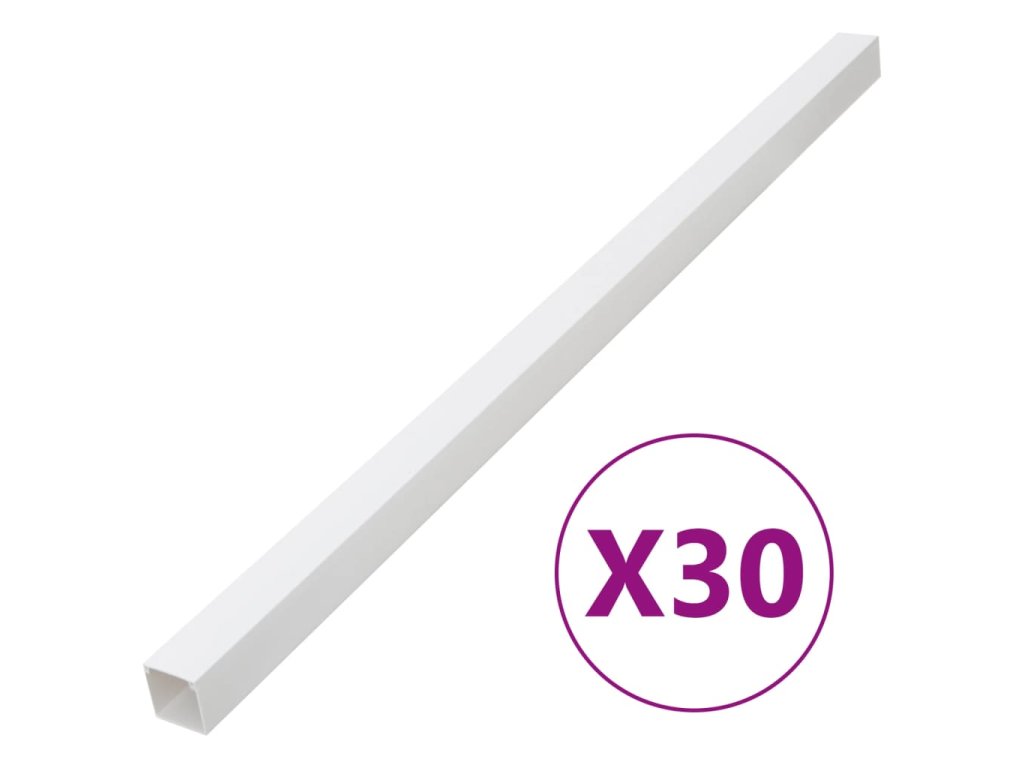 vidaXL Kabelová lišta 60 x 40 mm 30 m PVC