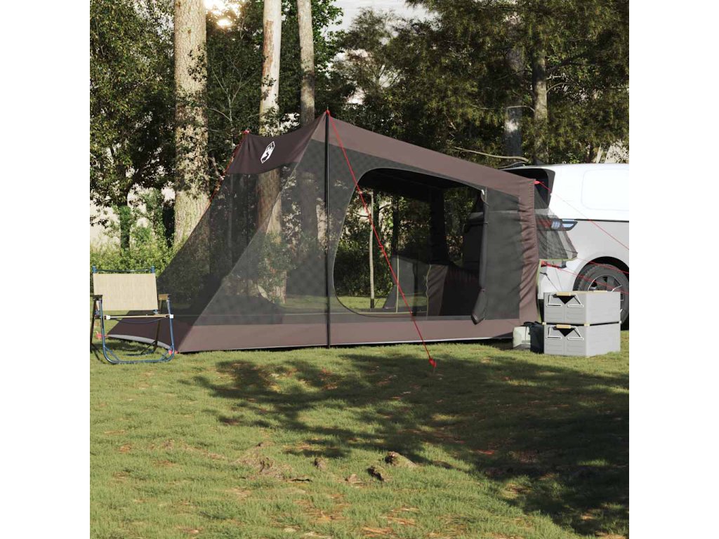 vidaXL Stan do auta pro 2 osoby hnědý Voděodolný