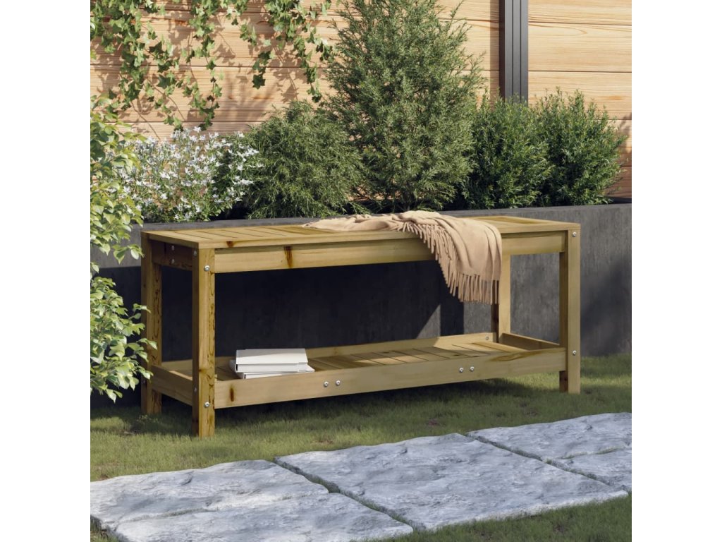 vidaXL Zahradní lavice 108 x 35 x 45 cm impregnované borové dřevo