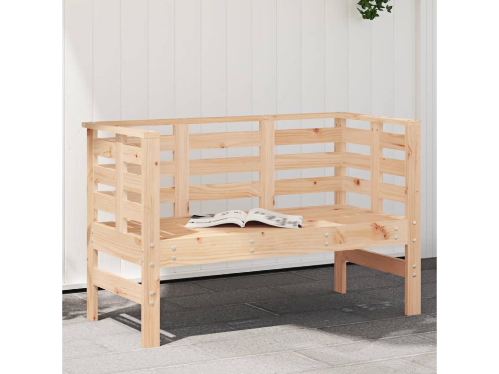 vidaXL Zahradní lavice 111,5 x 53 x 71 cm masivní borové dřevo