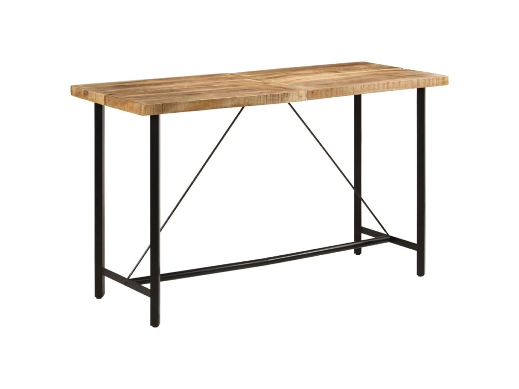 vidaXL Barový stůl 180 x 70 x 107 cm masivní mangovník a železo