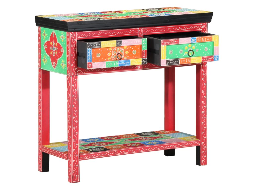 vidaXL Konzolový stolek Vícebarevný 80 x 35 x 76 cm Kompozitní dřevo